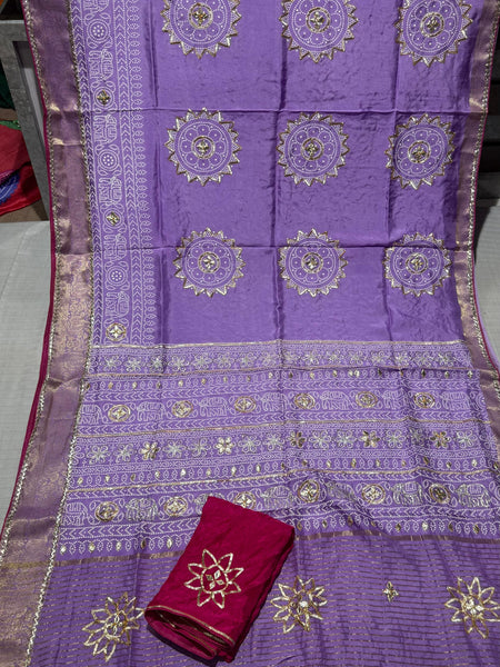 ELEPHANT ZARI BHANDEJ SAREE