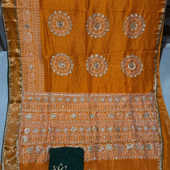 ELEPHANT ZARI BHANDEJ SAREE