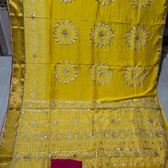 ELEPHANT ZARI BHANDEJ SAREE