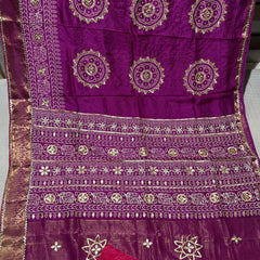 ELEPHANT ZARI BHANDEJ SAREE