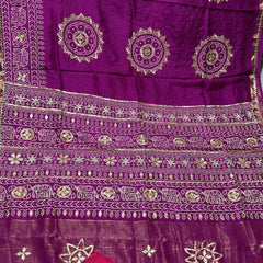 ELEPHANT ZARI BHANDEJ SAREE