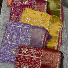 ELEPHANT ZARI BHANDEJ SAREE