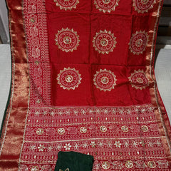 ELEPHANT ZARI BHANDEJ SAREE