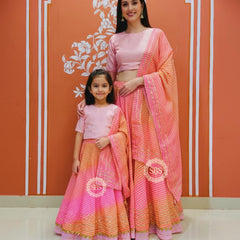 MOTHER DAUGHTER LEHENGA COMBO