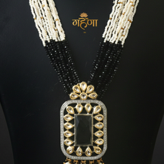 Jadau Pearl Kundan Necklace Set