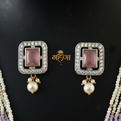 Jadau Pearl Kundan Necklace Set