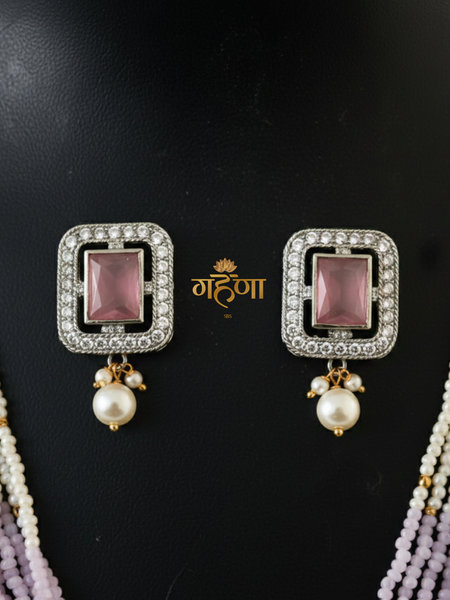 Jadau Pearl Kundan Necklace Set