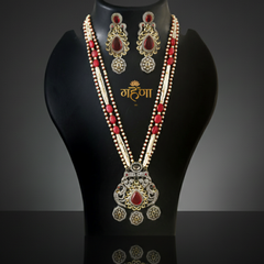 Jadau Pearl Kundan Necklace Set