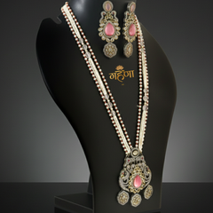 Jadau Pearl Kundan Necklace Set