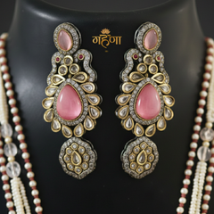 Jadau Pearl Kundan Necklace Set