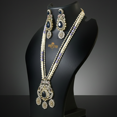 Jadau Pearl Kundan Necklace Set