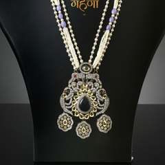 Jadau Pearl Kundan Necklace Set