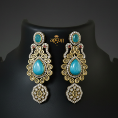 Jadau Pearl Kundan Necklace Set