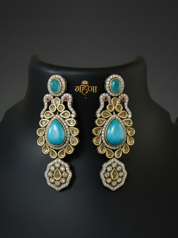 Jadau Pearl Kundan Necklace Set