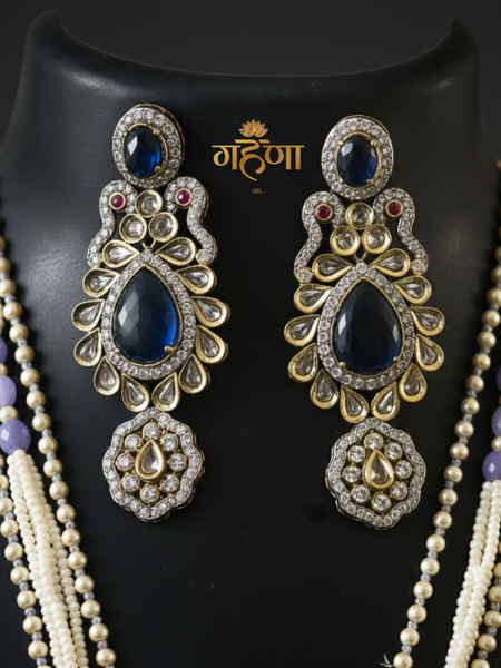 Jadau Pearl Kundan Necklace Set