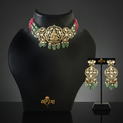 Shiv Jadau Pearl Kundan Necklace Set