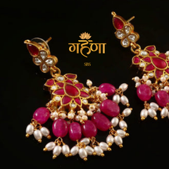 Kundan Jhumkas