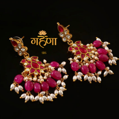 Kundan Jhumkas