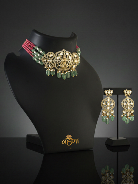 Shiv Jadau Pearl Kundan Necklace Set