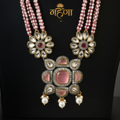 Jadau Pearl Kundan Necklace Set