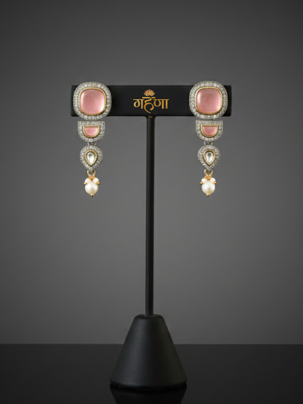Jadau Pearl Kundan Necklace Set