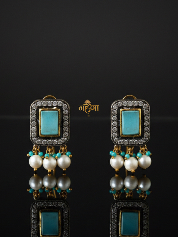 Jadau Pearl Kundan Necklace Set