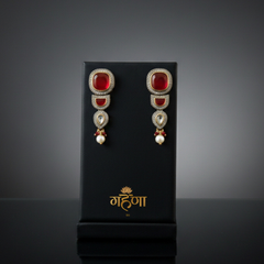 Jadau Pearl Kundan Necklace Set