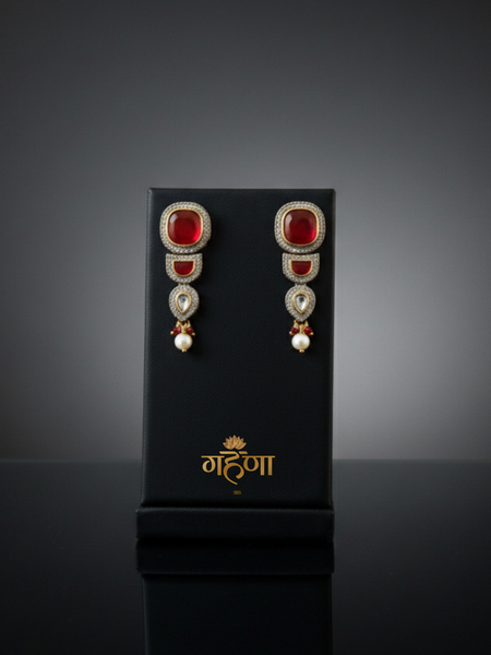 Jadau Pearl Kundan Necklace Set