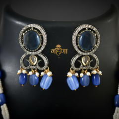 Jadau Pearl Kundan Necklace Set