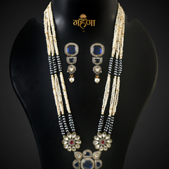 Jadau Pearl Kundan Necklace Set