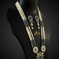 Jadau Pearl Kundan Necklace Set