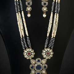 Jadau Pearl Kundan Necklace Set