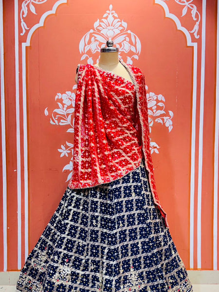 Zari Ghatchola Pure Georgette lehenga