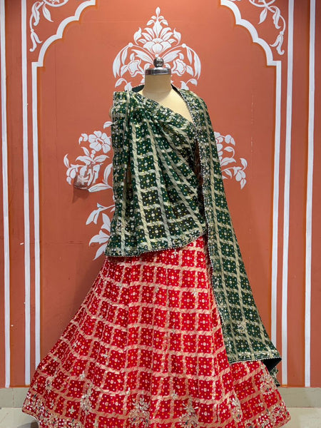 Zari Ghatchola Pure Georgette lehenga