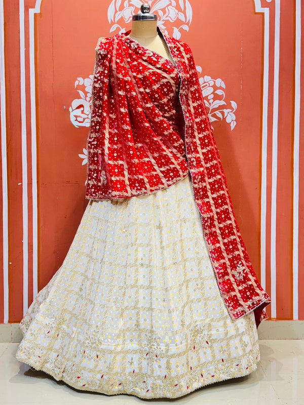 Zari Ghatchola Pure Georgette lehenga