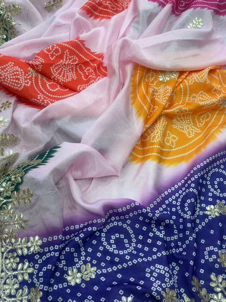 Pure Chinon Mandana Saree
