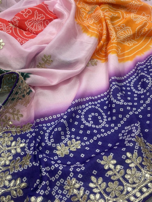 Pure Chinon Mandana Saree