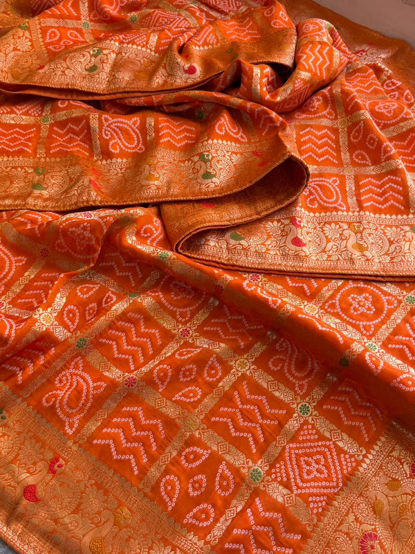 Pure soft munga silk banarasi weaving