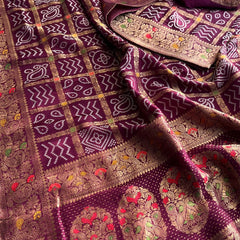 Pure soft munga silk banarasi weaving