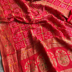 Pure soft munga silk banarasi weaving