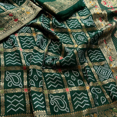 Pure soft munga silk banarasi weaving