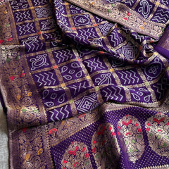 Pure soft munga silk banarasi weaving