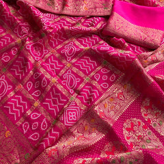 Pure soft munga silk banarasi weaving