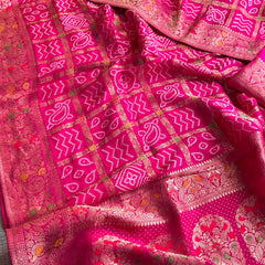 Pure soft munga silk banarasi weaving