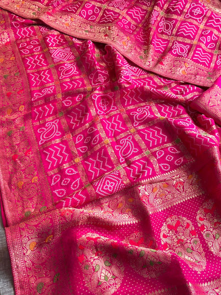 Pure soft munga silk banarasi weaving