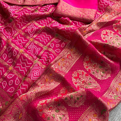 Pure soft munga silk banarasi weaving