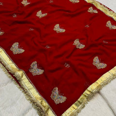ORIGINAL THAKURJI GEORGETTE TARA SITARA KATDANA WORK Saree