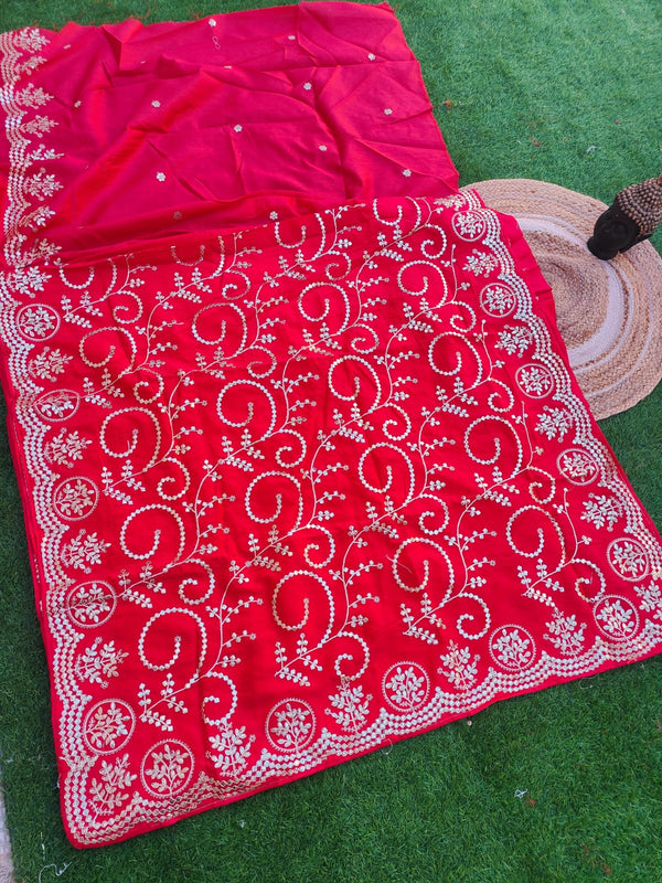 HO Silk fabric jaal vark saree