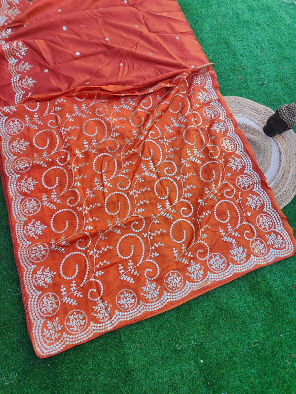 HO Silk fabric jaal vark saree