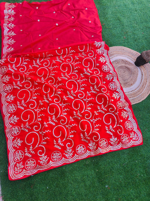 HO Silk fabric jaal vark saree